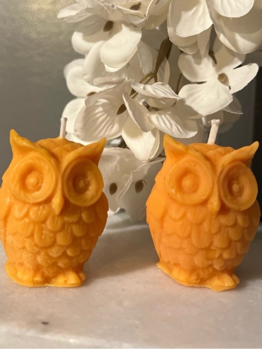 Handcrafted Owl Candle Set  - Pumpkin Spice
